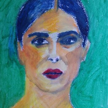 Painting titled "Mexic girl" by Slobodan Spasojevic (Spaki), Original Artwork, Pastel