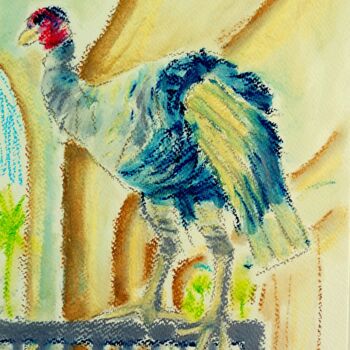 Pintura intitulada "Les oiseaux" por Slobodan Spasojevic (Spaki), Obras de arte originais, Pastel