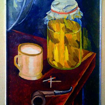 Painting titled "Le miel, le lait et…" by Slobodan Spasojevic (Spaki), Original Artwork, Oil