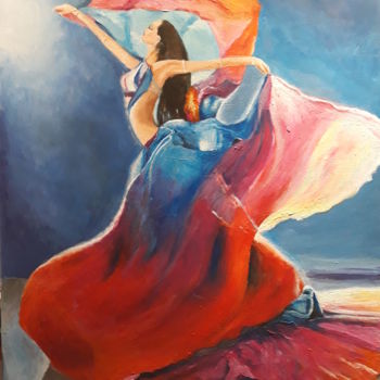 Malerei mit dem Titel ""Danseuse 2"" von Aleksandra Mizula, Original-Kunstwerk, Acryl