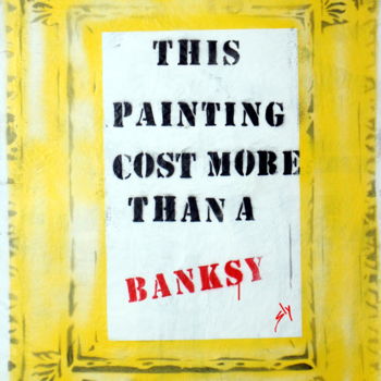 Painting titled "COST MORE THAN A BA…" by Sly Art, Original Artwork, Acrylic