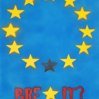 绘画 标题为“Brexit?” 由Sly Art, 原创艺术品, 丙烯