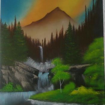 Painting titled "Bob Ross 2" by Salzitsa Milanova, Original Artwork