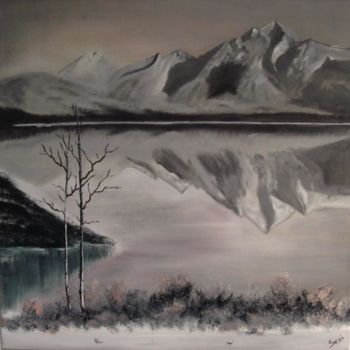 Painting titled ""Winter"" by Salzitsa Milanova, Original Artwork