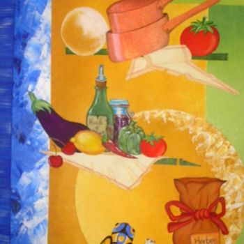 Painting titled "Provence" by Smconcept, Original Artwork, Oil