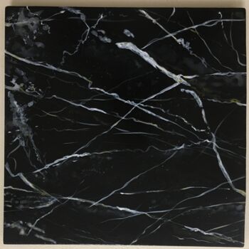 「Finto marmo nero.」というタイトルの絵画 Cristina Smeraglia (Khristyn)によって, オリジナルのアートワーク, アクリル