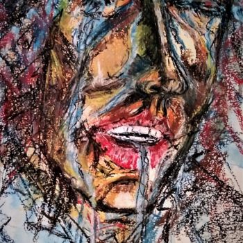 Painting titled "Out of control...to…" by Benny Smet, Original Artwork, Watercolor