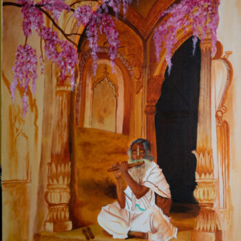 Peinture intitulée "Sadhana" par Smiitaa Chatterjee, Œuvre d'art originale, Acrylique