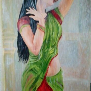 Malerei mit dem Titel "Ecstasy" von Smita Srivastav, Original-Kunstwerk, Öl
