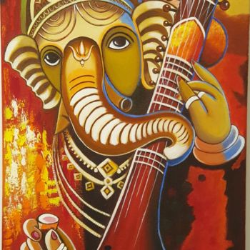 Pintura titulada "Vinayaka" por Smitazart, Obra de arte original, Acrílico