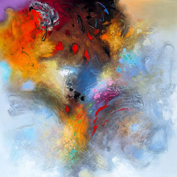 Pittura intitolato "Transcending time." da Koos Smit, Opera d'arte originale, Acrilico