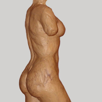 Sculpture intitulée "Торс амазонки 2" par Sergei Lupekhin, Œuvre d'art originale, Pierre