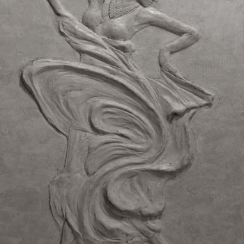 Sculpture intitulée "Flamenco 2.jpg" par Sergei Lupekhin, Œuvre d'art originale, Pierre