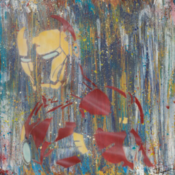 Peinture intitulée "Iron_Man" par Smockingart, Œuvre d'art originale, Acrylique