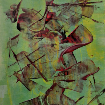 Malerei mit dem Titel "jazz washing machin…" von Anna Dym, Original-Kunstwerk, Acryl