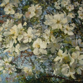 Painting titled "Spring magic" by Sergei Mozgovoi, Original Artwork