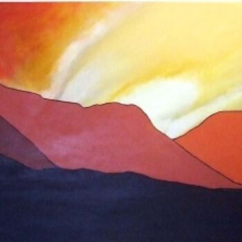 Painting titled "Niarbyl" by Bryony Harrison, Original Artwork, Oil