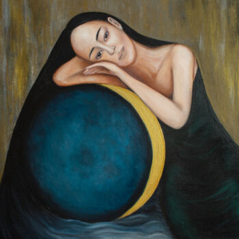 Pittura intitolato "Dreaming of a full…" da Sneja Malinovskaya, Opera d'arte originale, Olio