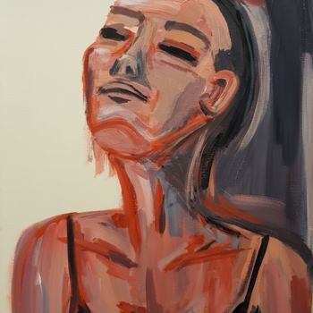 Painting titled "To breathe" by Natalia Sintsova, Original Artwork, Acrylic Mounted on Wood Stretcher frame