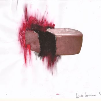 Drawing titled "Corte bovino 4" by Mag Fernandes, Original Artwork, Chalk