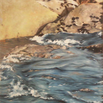 Schilderij getiteld "mer-pierre" door Soberski, Origineel Kunstwerk