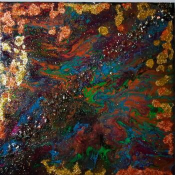 Painting titled "rainbow mirror" by Sobo, Original Artwork, Acrylic