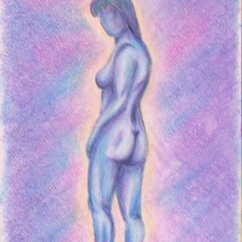 Drawing titled "blue girl 3" by Cj.Sodder, Original Artwork, Other