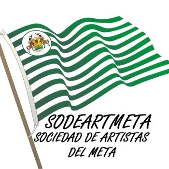 Malerei mit dem Titel "bandera-del-meta1.j…" von Sodeartmeta Arte Cultura, Original-Kunstwerk