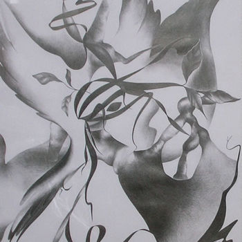 Drawing titled "Liberté" by Soelle, Original Artwork, Other