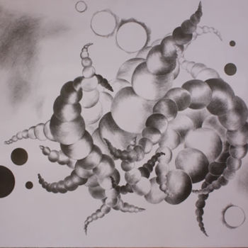 Drawing titled "Méditation 1 - Expr…" by Soelle, Original Artwork, Other