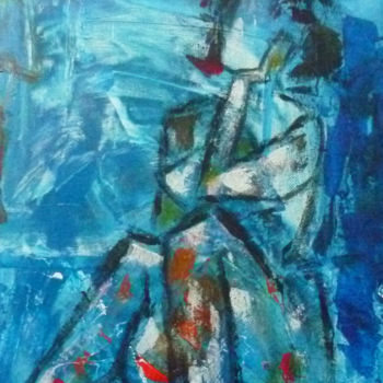Painting titled "attente" by Soffya, Original Artwork, Acrylic