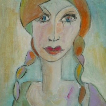 Painting titled "Marjolaine" by Soffya, Original Artwork, Acrylic