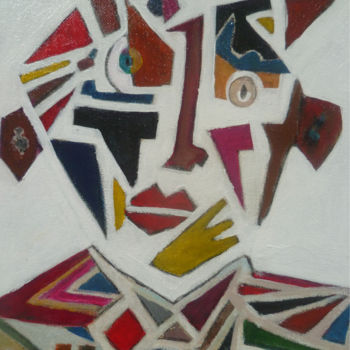 Картина под названием "Broken Face" - Soffya, Подлинное произведение искусства, Акрил