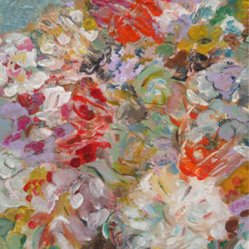Peinture intitulée "Flowers" par Soffya, Œuvre d'art originale, Acrylique