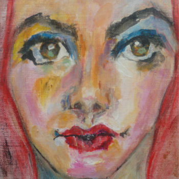 Painting titled "Virginie" by Soffya, Original Artwork, Acrylic