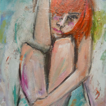 Malerei mit dem Titel "Spleen'Lulu" von Soffya, Original-Kunstwerk, Acryl