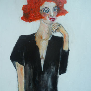 Painting titled "Flamboyante" by Soffya, Original Artwork, Acrylic