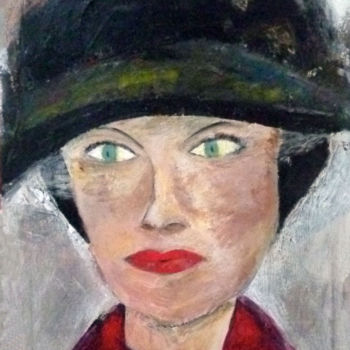 Painting titled "Gisèle, pharmacienn…" by Soffya, Original Artwork, Acrylic