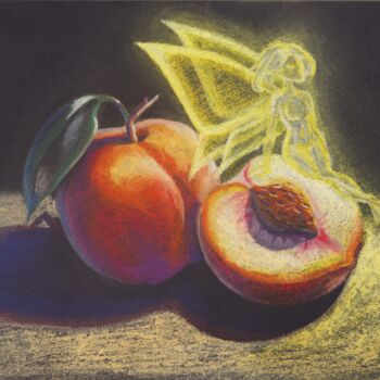 Pintura titulada "Peaches" por Sofia Anashkina (As Anasha), Obra de arte original, Pastel
