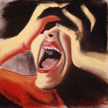 Peinture intitulée "Horror" par Sofia De Segonzac, Œuvre d'art originale