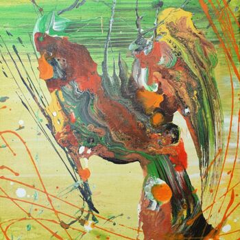 Картина под названием "hot seazon" - Sofia Zolotova, Подлинное произведение искусства, Акрил Установлен на Деревянная рама д…