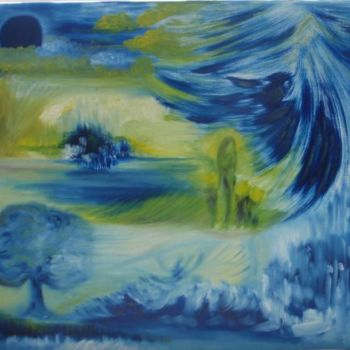 Картина под названием "La Pleine Lune" - Sofiaa, Подлинное произведение искусства