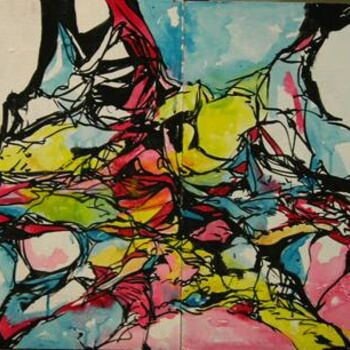 Painting titled "colores2" by Sofia Moreno Uriburu, Original Artwork