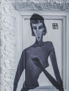 Peinture intitulée "Peacefulness" par Sofya Polyakova (S.owll), Œuvre d'art originale, Acrylique