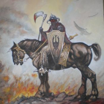 Peinture intitulée "Caballero" par Jose Angel Sogorb Albertus, Œuvre d'art originale, Huile