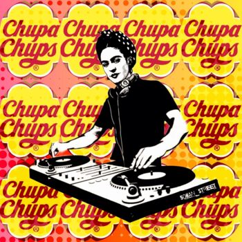 Arte digitale intitolato "DJ FRIDA KHALO Chup…" da Sohan_street, Opera d'arte originale, Pittura digitale