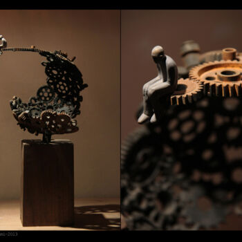 Sculpture titled "Extreme" by Soheyl Bastami, Original Artwork, Metals