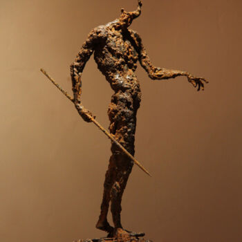 Sculpture intitulée "Fighter" par Soheyl Bastami, Œuvre d'art originale, Métaux