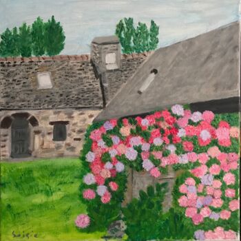 Peinture intitulée "Maison bretonne" par Soisic, Œuvre d'art originale, Acrylique