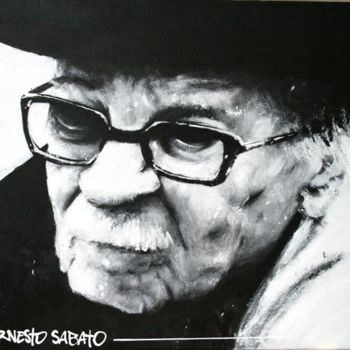Peinture intitulée "Ernesto Sabato" par Sojo, Œuvre d'art originale